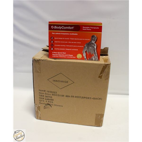CASE WITH 8 BODY COMFORT 6PC HEAT PACK SETS