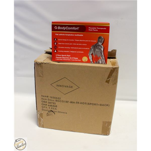 CASE WITH 8 BODY COMFORT 6PC HEAT PACK SETS