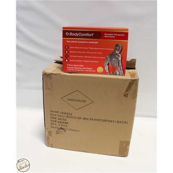 CASE WITH 8 BODY COMFORT 6PC HEAT PACK SETS