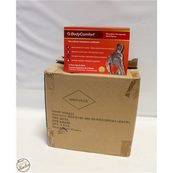 CASE WITH 8 BODY COMFORT 6PC HEAT PACK SETS