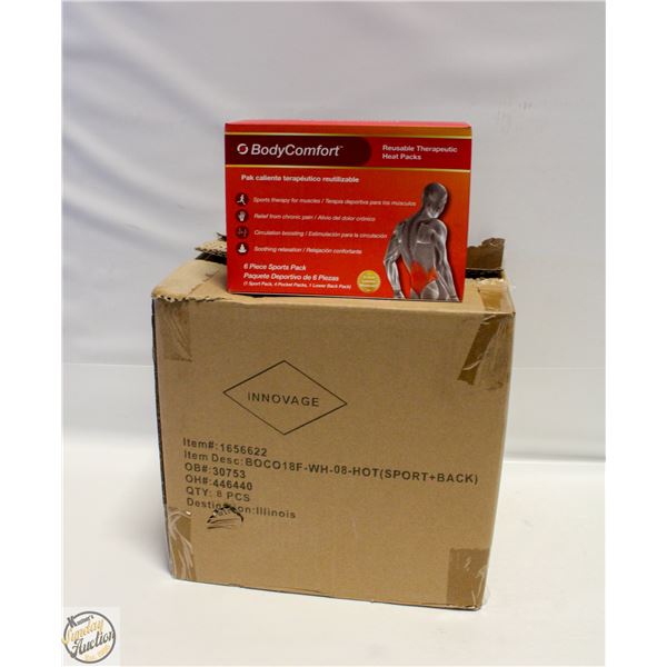 CASE WITH 8 BODY COMFORT 6PC HEAT PACK SETS