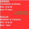 Image 1 : VIEWING & PICKUP DATES