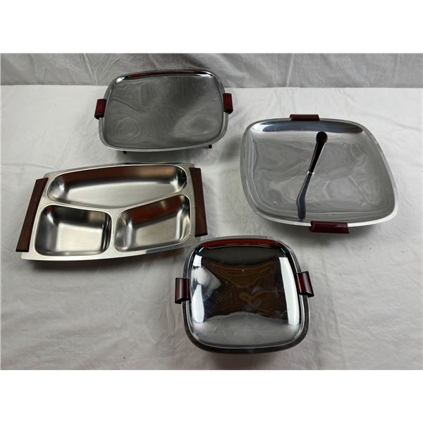 Retro Metal Serving Trays