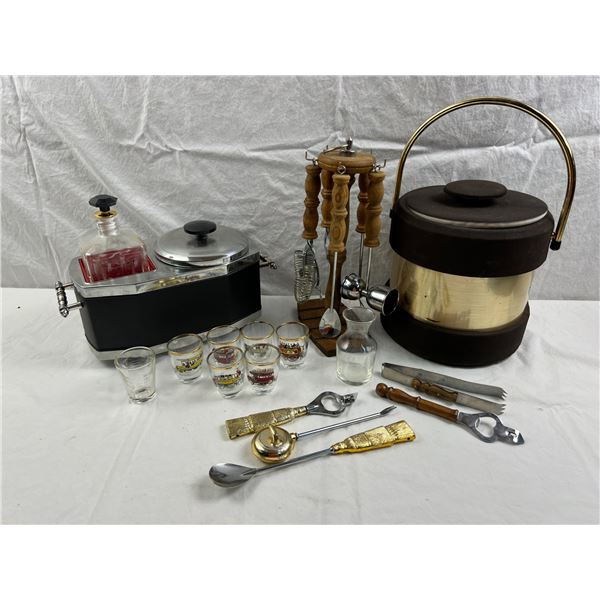 Barware Utensils and Ice Buckets