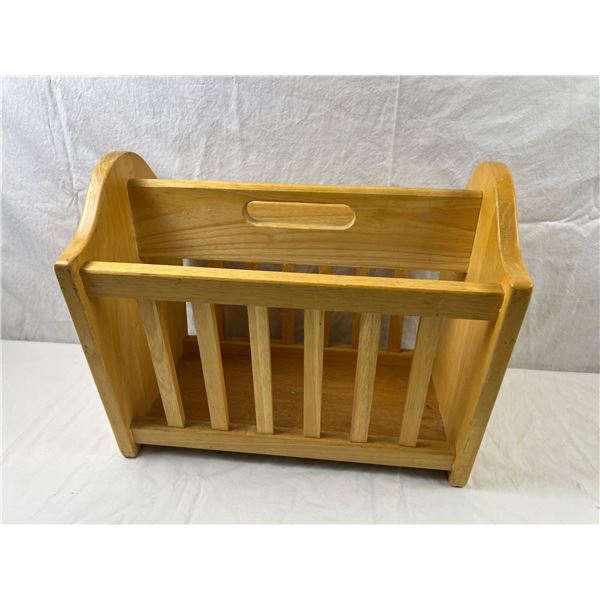 Wooden Magazine Rack
