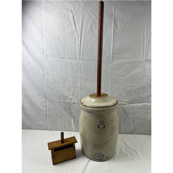 Vintage Butter Churn & Press