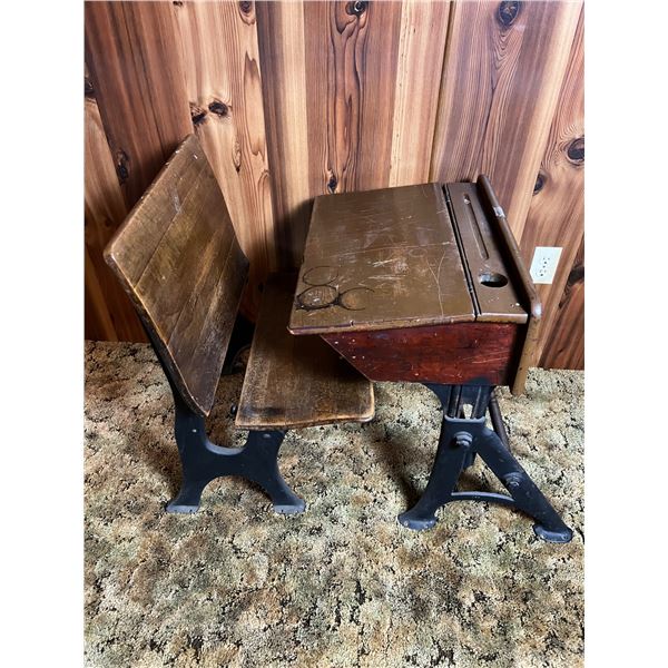 Antique School Desk