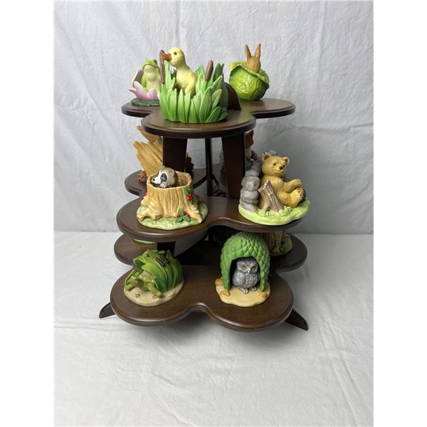 "Woodland Surprises" Hand Painted Fine Porcelain