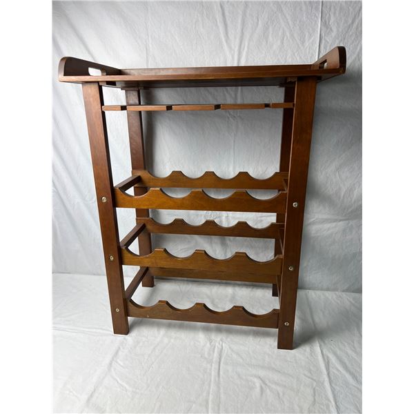 Wooden Bar/Bottle Rack