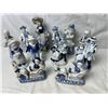 Image 1 : Blue & White Ceramic Figurines