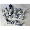 Image 6 : Blue & White Ceramic Figurines