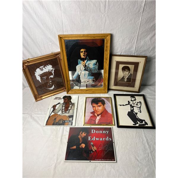 Framed Elvis & Impersonator Portraits