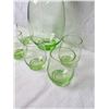 Image 2 : Green Glass Decanter Set