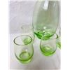 Image 3 : Green Glass Decanter Set