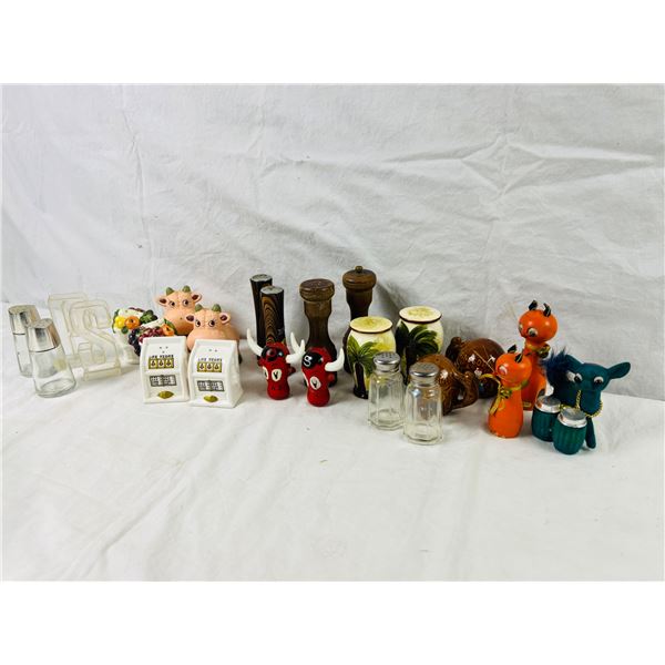 Assortment of Salt & Pepper Shakers