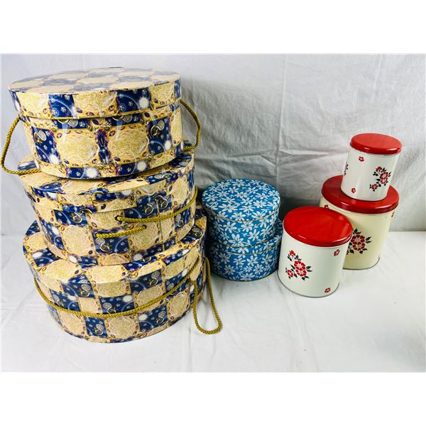 Nesting Tins & Hat Boxes