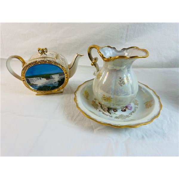 China Set with Gold Accents