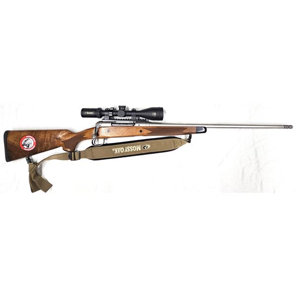 Savage Model 114 Bolt Action Rifle Stainless 7mm Rem Mag c/w Burris Scope