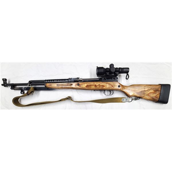 SKS Russian Custom Made Semi Auto 7.62 x 39 c/w Scope & 2 Mags