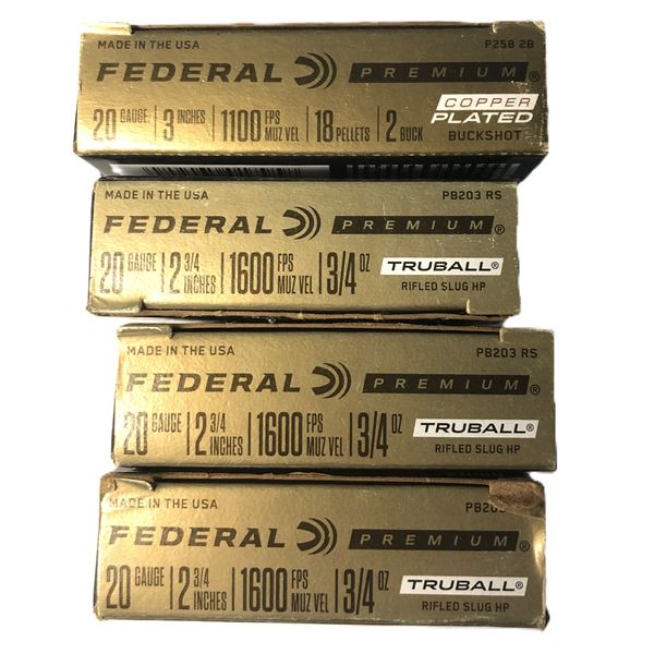 20 GAUGE Federal Lot - 20 Shells -  Premium NIB