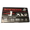Image 1 : 12 GAUGE Winchester Heavy Lead #8 Shot  -25 Shells - NIB