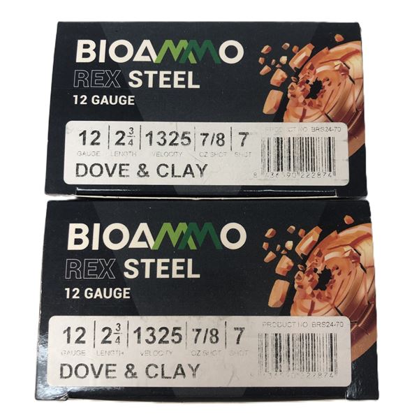 12 GAUGE Bio Ammo Dove & Clay - 50 Shells #7 Shot
