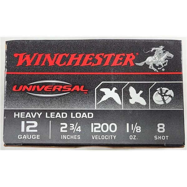 12 GAUGE 8 Shot Winchester Heavy Load - 25 Shells