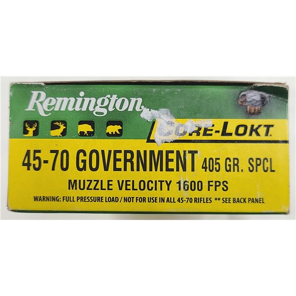 45-70 Gov Remington - 405 Gr - 20 rds NIB