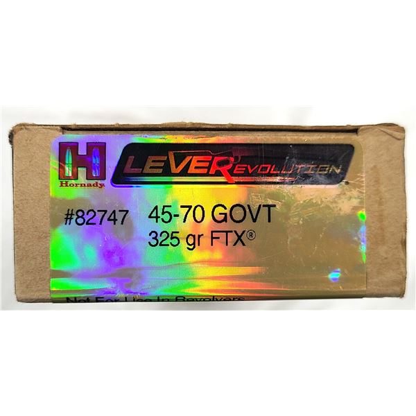 45-70 GOV Hornady - 325 Grain - 20 Rounds NIB