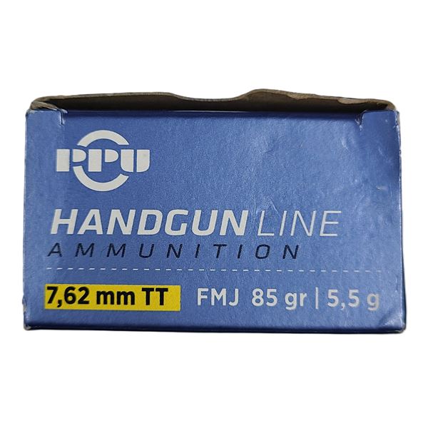 7.62 MM x 25 TT - PPU 85 Grain - 20 Rounds NIB