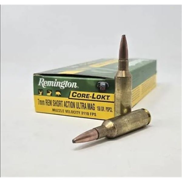 7MM Rem Short Action Ultra Mag - 150 Grain NIB 25 Rds