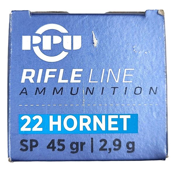 22 Hornet 45 Grain PPU - 50 Rds NIB