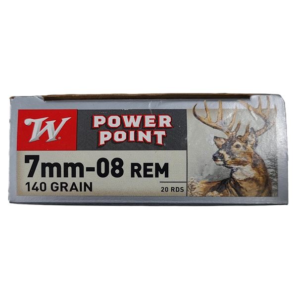 7mm-08 REM PP Winchester - 20 Rds 140 gr