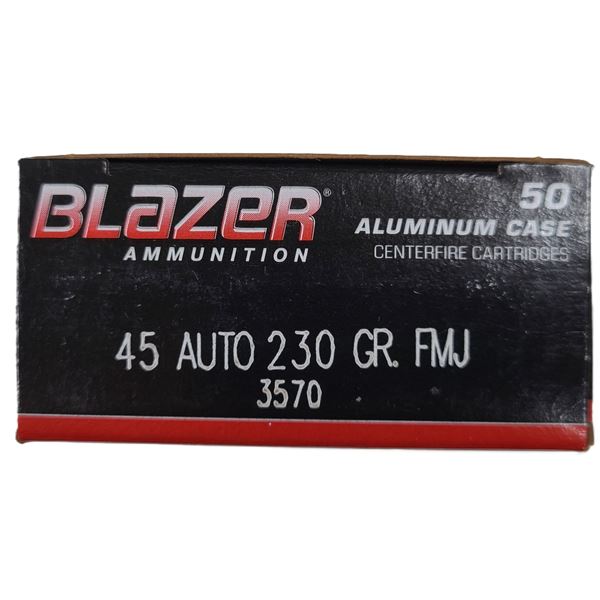 45 AUTO 230 Grain FMJ Blazer - 50 Rds NIB