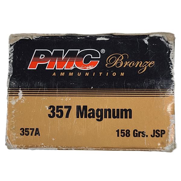 357 MAGNUM 158 Gr JSP PMC - 50 Rds NIB