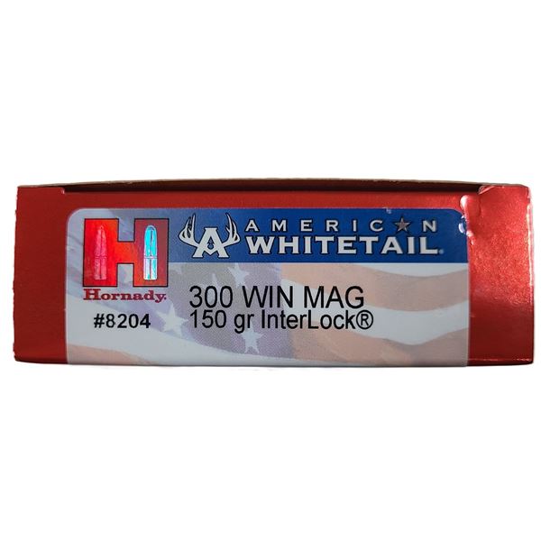 300 WIN MAG Hornady - 150 Gr Interlock - 20 Rds NIB