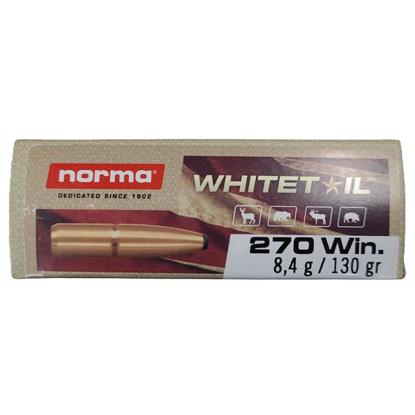 270 WIN Norma Whitetail 130 Grain - 20 Rds NIB