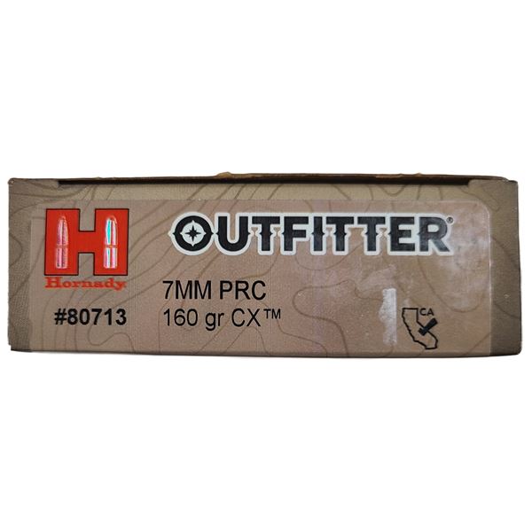 7MM PRC Hornady - 160 Gr - 20 Rds NIB