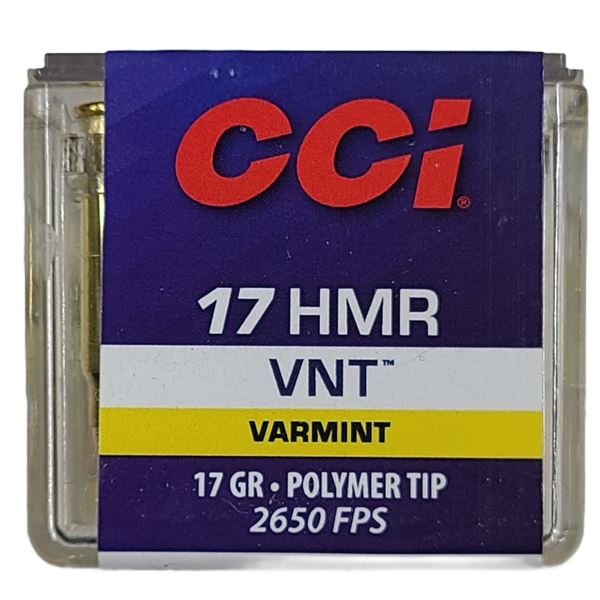 17 HMR CCI Varmint - 17 Gr Poly - 50 Rds NIB