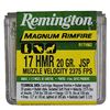 Image 1 : 17 HMR MAG Remington - 20 Gr JSP - 50 Rds NIB