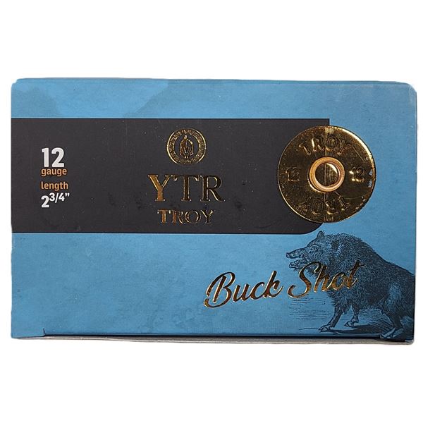 12 GAUGE 00 Buck Shot YTR Troy - 2 3/4 - 10 Shells NIB