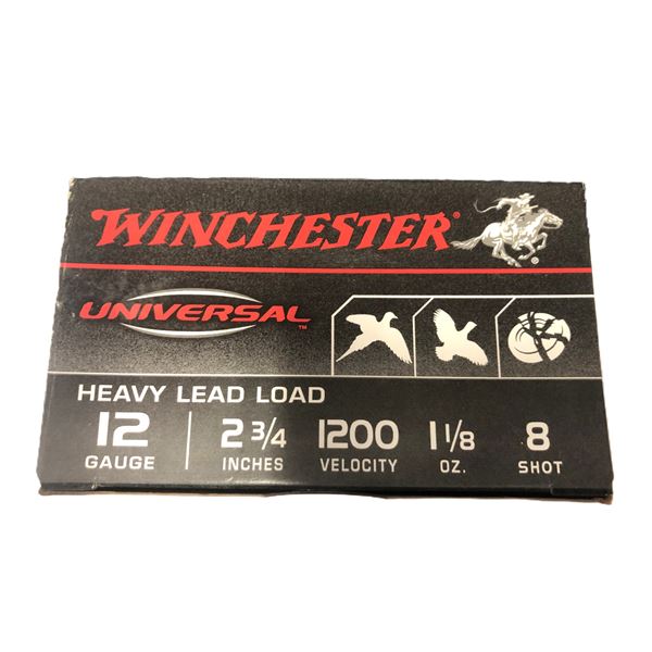 12 GAUGE Winchester Heavy Load - 2 3/4 In 8 SHOT - 25 Shells