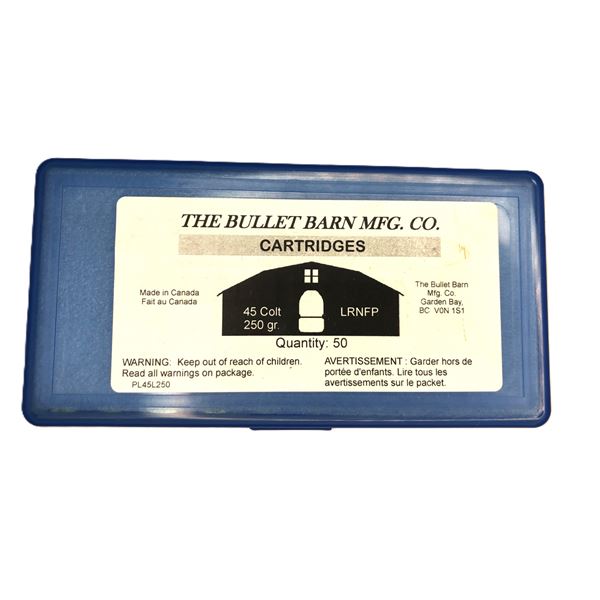 45 COLT Bullet Barn - 250 Grain 50 Rds