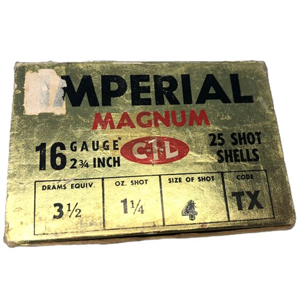 16 Gauge Imperial MAGNUM - 3.5 / 4 Shot - 25 Shells