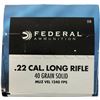 Image 1 : 22 LR Federal - 500 Rounds - 1240 FPS