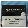 Image 1 : 22 LR Federal - 500 Rounds - Standard