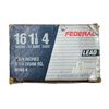 Image 1 : 16 Gauge Federal Lead - 2 3/4 IN 4 Shot - 25 Shells