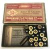 Image 1 : 32 COLT Auto Vintage Ammo & Box - 25 Rds