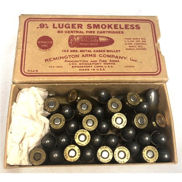 9mm Luger VINTAGE Remington - 35 rds
