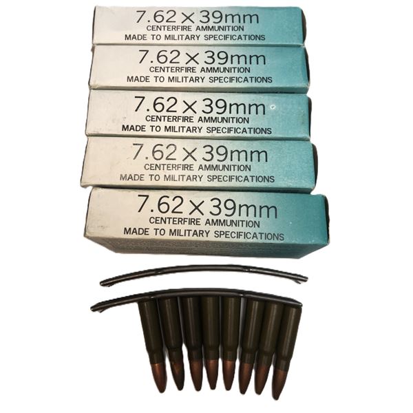 7.62 x 39 - 108 Rds w/ 2 Clips